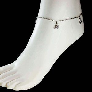 925 Sterling Silver Charm Ankle Bracelet